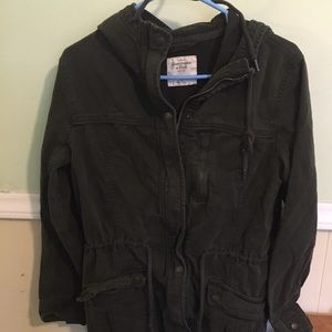 Military Green Abercrombie and Fitch Jacket Size Medium